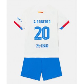 Barcelona Sergi Roberto #20 Gostujuci Dres za Dječji 2023-24 Kratak Rukavima (+ kratke hlače)